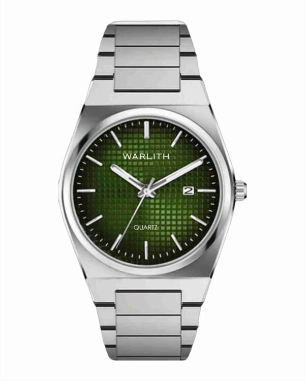 white aura analog watch