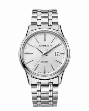 white aura analog watch