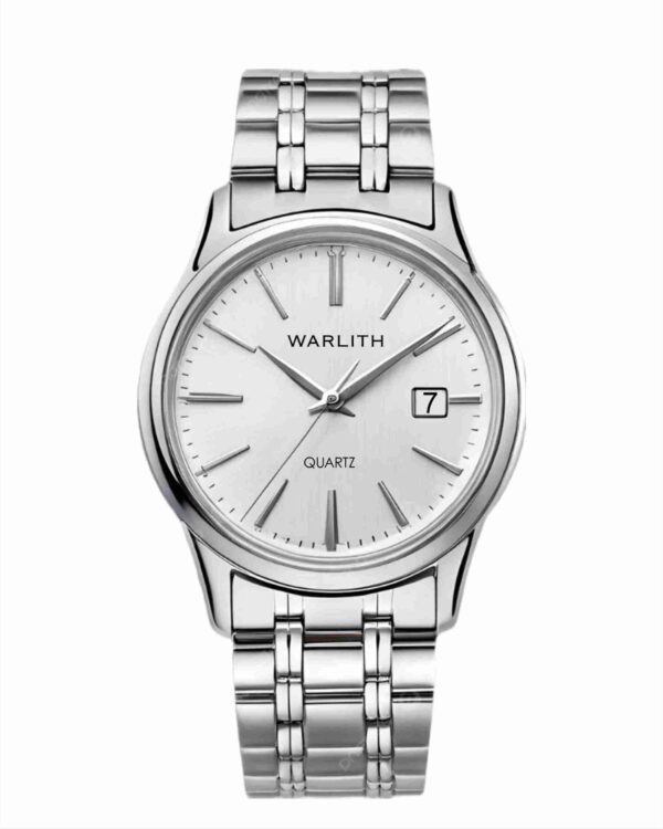 white aura analog watch