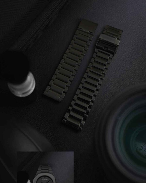 black phantom analog watch